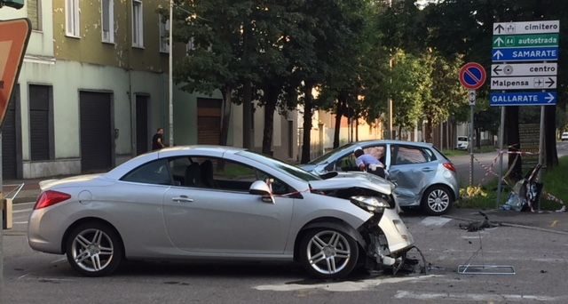 viale Trentino sella  incidente