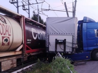 tir treno incidente