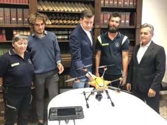 drone spaccio boschi