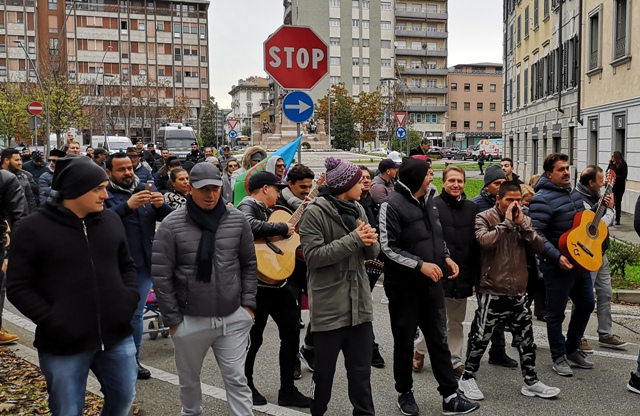 gallarate presidio sgombero