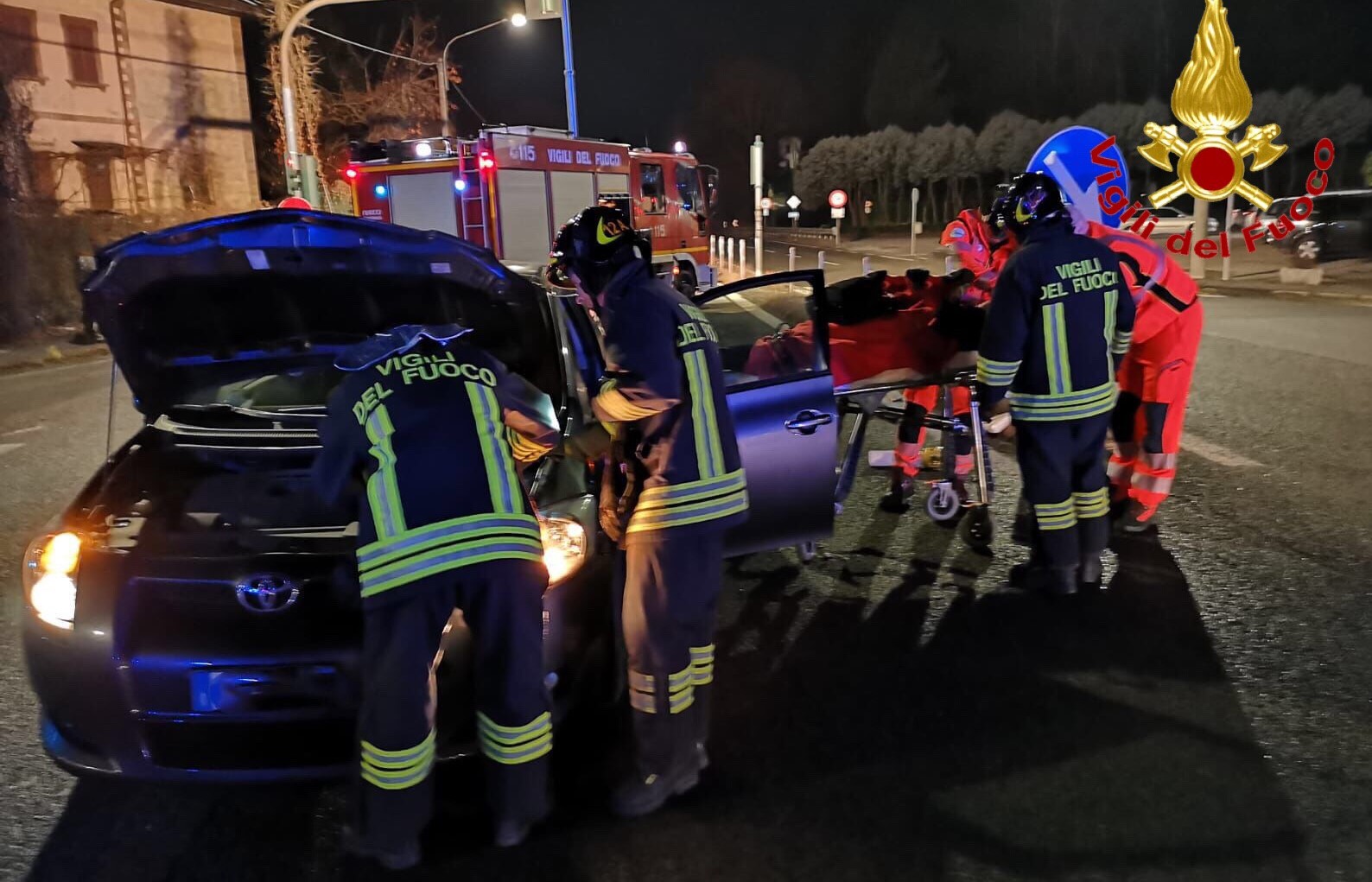 comabbio incidente feriti