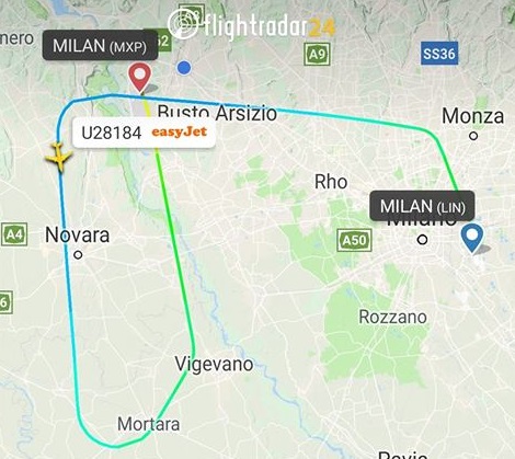 malpensa fulmine aereo 