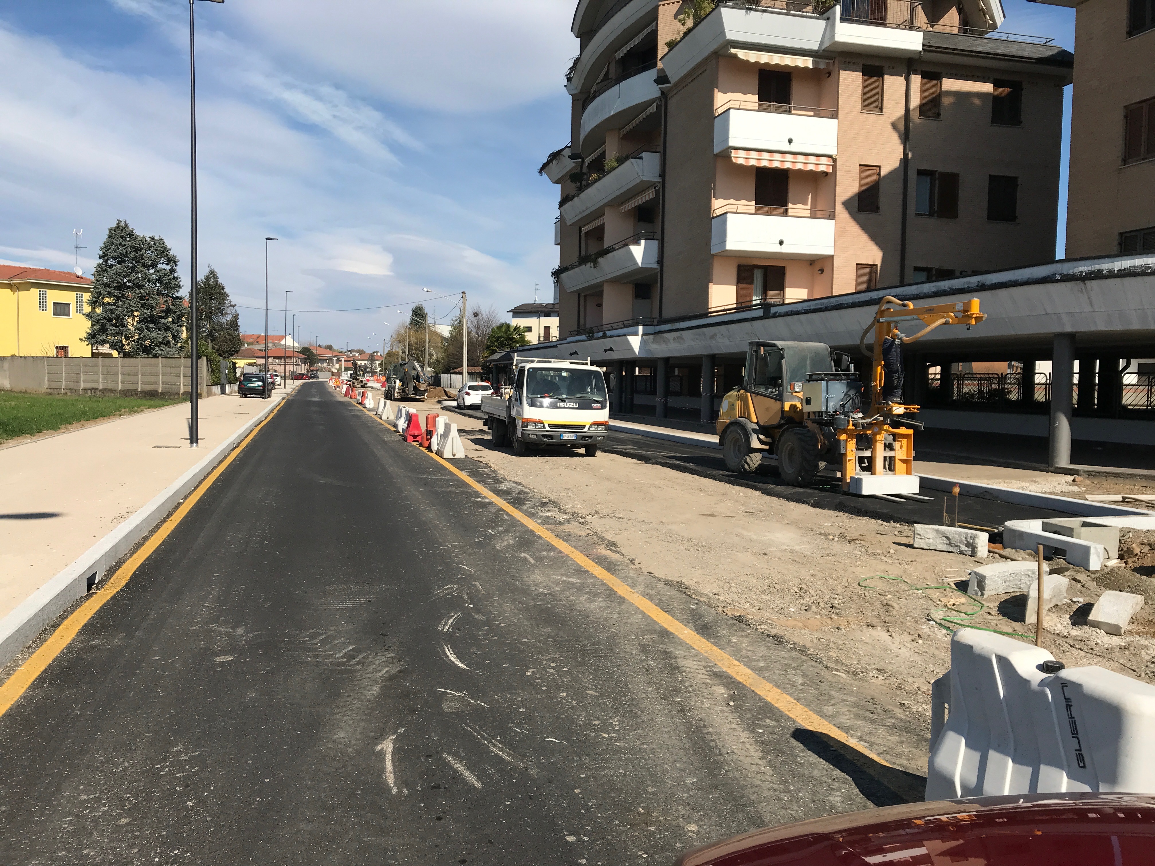 Busto capitale transenne lavori 4