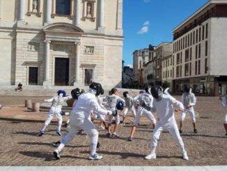 gallarate scherma flash mob