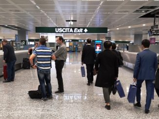malpensa bridge attesa bagagli