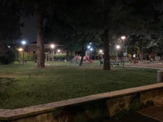 rescaldina giardini pubblici lampioni