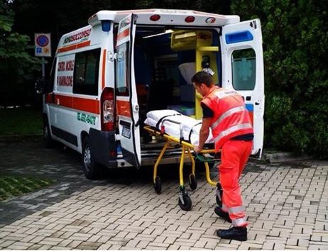 san vittore olona caduta ambulanza NordSoccorso