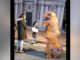 t-rex busto halloween dinosauro