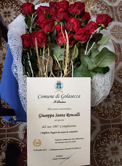Golasecca centenaria Pina Santa Roncalli 