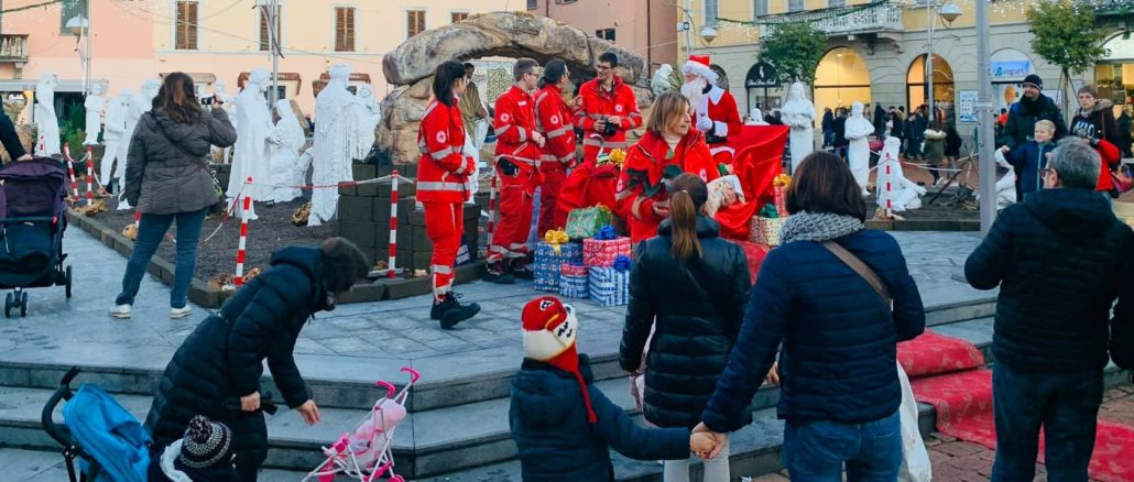 busto croce rossa ambulanza presepe