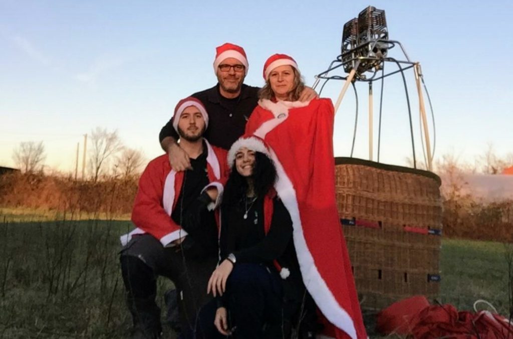 Babbo Natale mongolfiera Fagnano