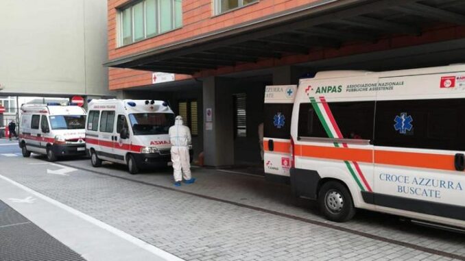 ambulanze vanzaghello turbigo contagi decessi scuole