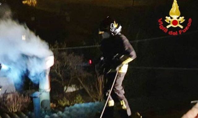 travedona monate incendio abitazione