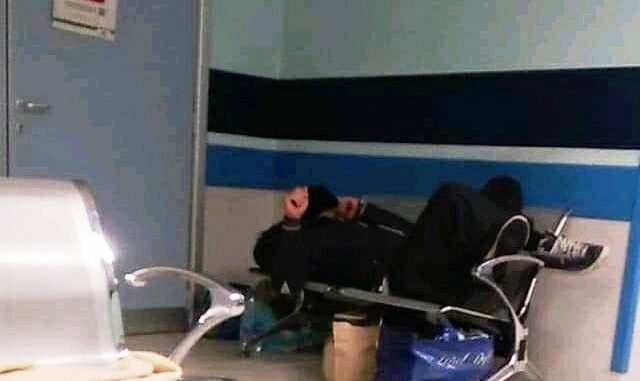 gallarate clochard ospedale polizia