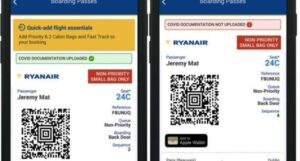 malpensa ryanair covid wallet