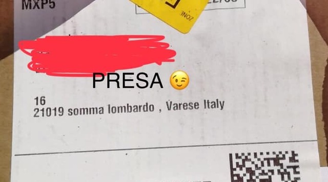 somma rifiuti pacco amazon