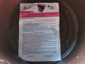 cassano police bidoncino rosa avviso