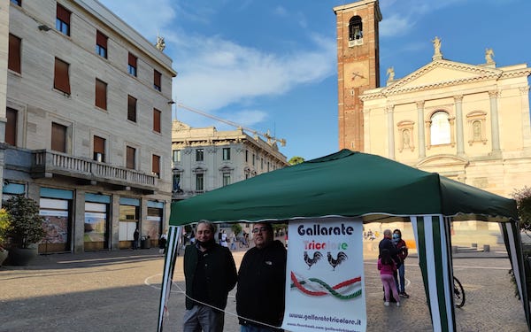 Gallarate tricolore no coprifuoco
