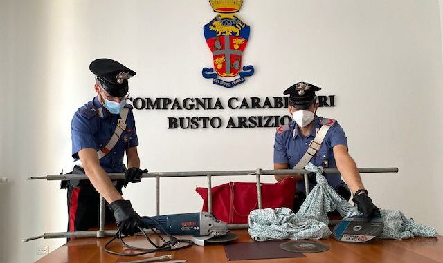 Busto furto cassaforte albanese