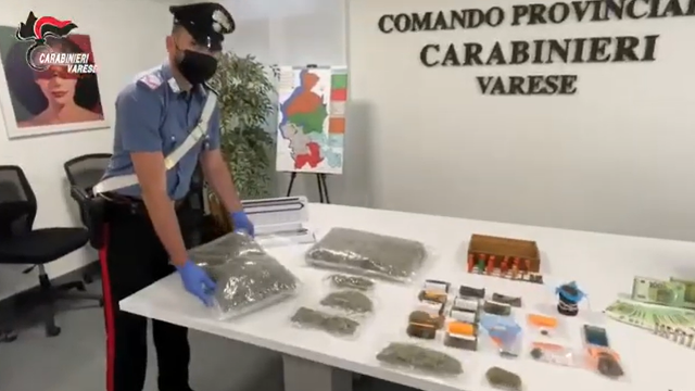 casciago droga arresti