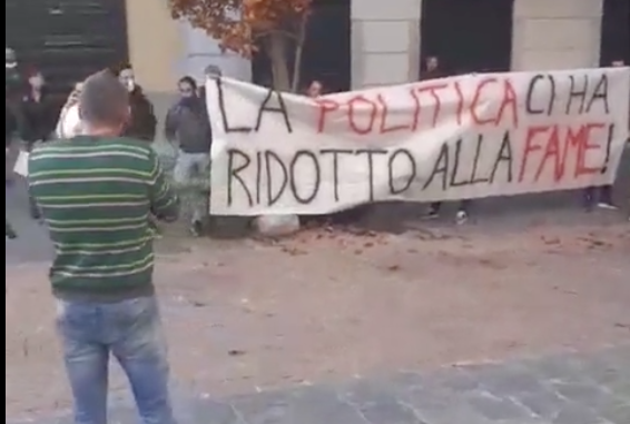 varese manifestazione abusiva tomasella