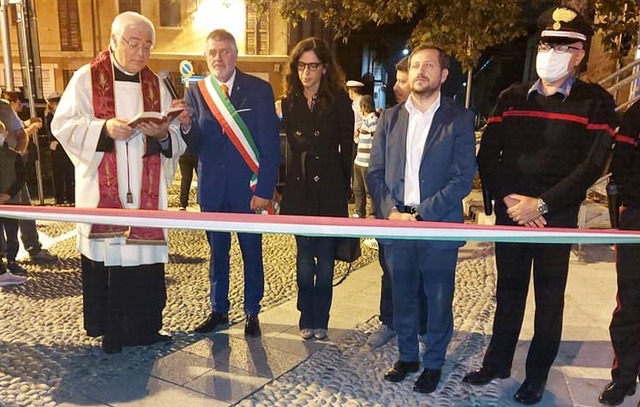 samarate inaugurazione piazza italia
