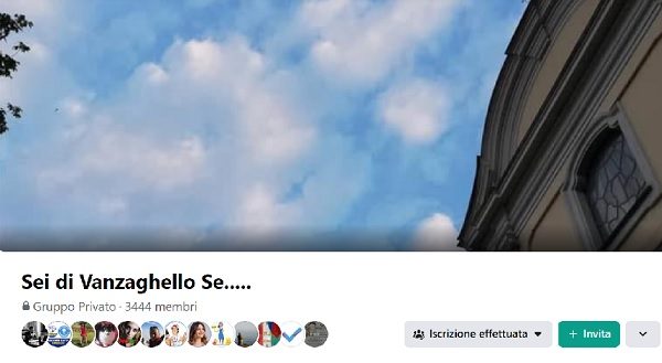 vanzaghello gruppo social polemiche