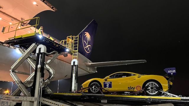 malpensa ferrari saudia cargo
