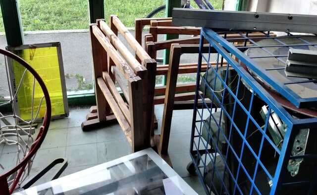 besnate materiale palestra dal secco