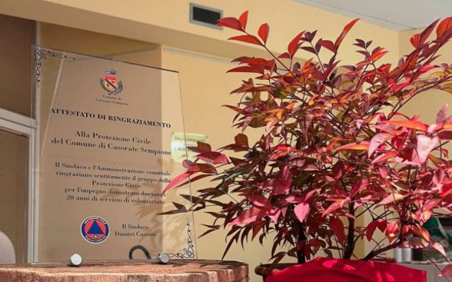 casorate protezione civile riconoscimento