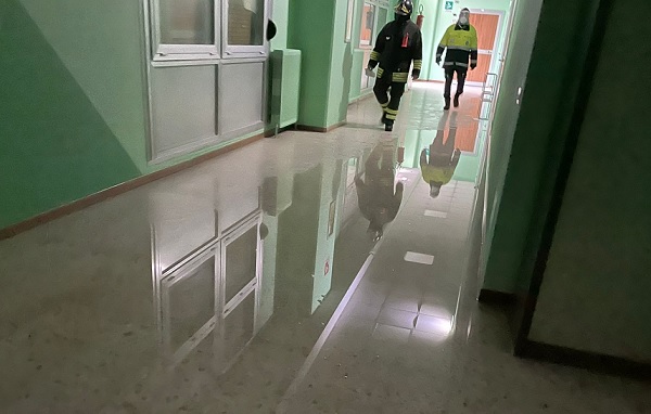 villacortese scuola allagamento opere