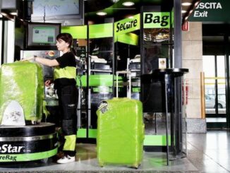 Malpensa avvolgimento bagagli lavoratori