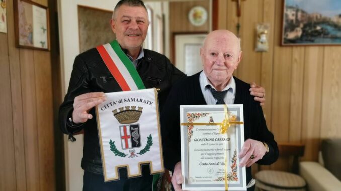 samarate 100 anni gioacchino carraro