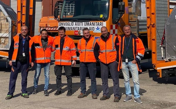 Malpensa convoglio umanitario sea