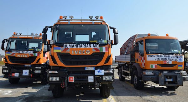 Malpensa convoglio umanitario sea