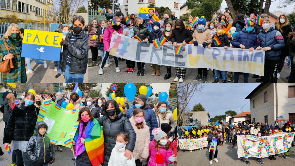 Gallarate manifestazione pace bambini 