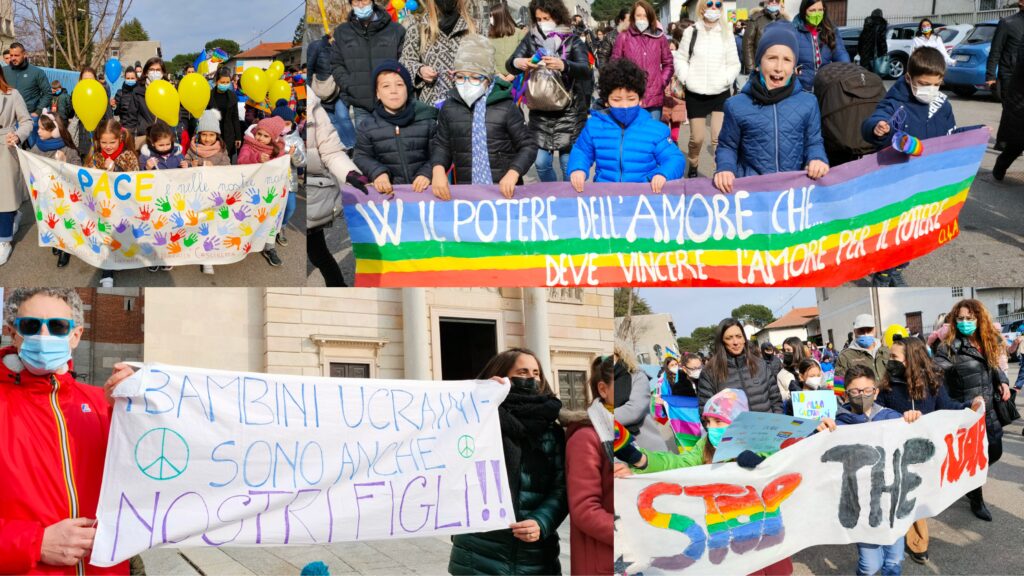 Gallarate manifestazione pace bambini 