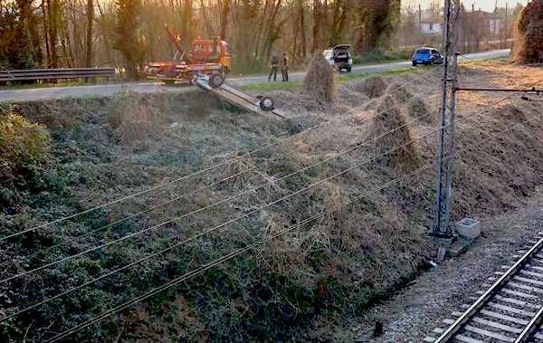 sesto calende auto ferrovia