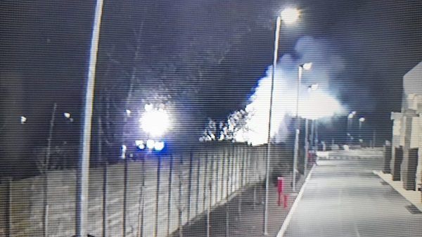 legnano incendio baracca forsu