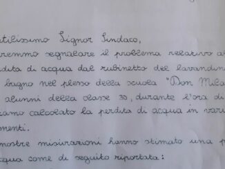 vergiate rubinetto lettera scuola