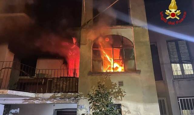 marchirolo incendio ferito
