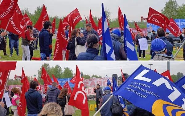 Solbiate caserma manifestazione guerra