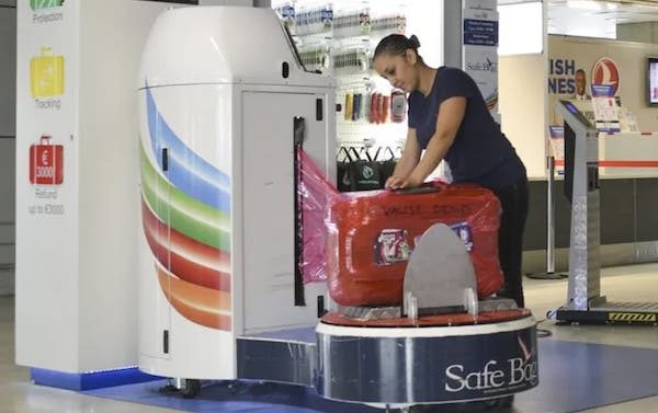 Malpensa avvolgimento bagagli trawell