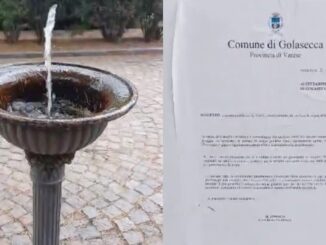 Golasecca emergenza idrica fontanella