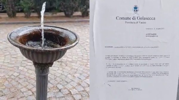 Golasecca emergenza idrica fontanella