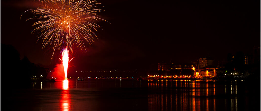 Fuochi artificio Sesto calende 2022