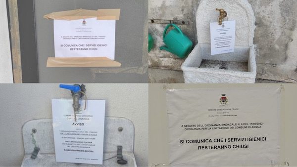 Jerago cimitero acqua marino