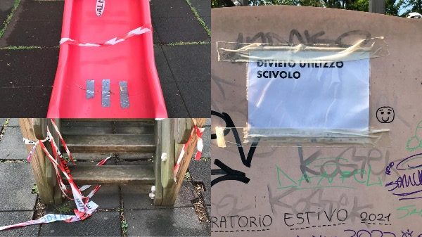 Cardano parco cuoricini vandali