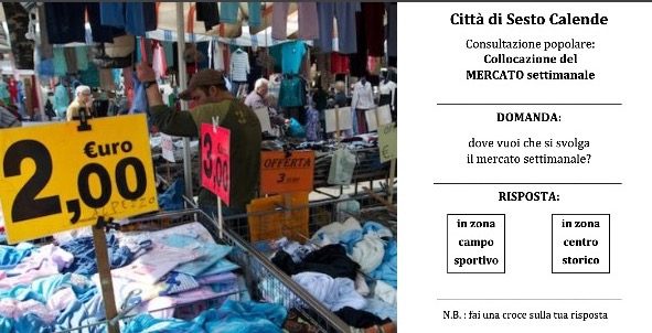 Sesto calende mercato referendum