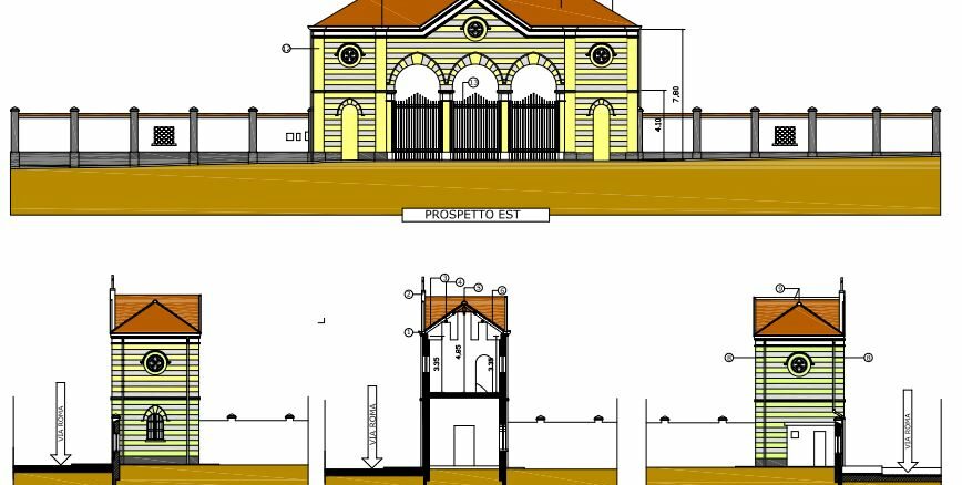 casorate facciate cimitero progetto